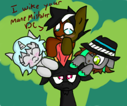 askinquiry:  demehooves:  My responce to Inquiry’s cuteness competition 6w6 EVERYPONY EXCEPT DC GOT TURNED INTO FILLIES OH SHI- Now he has to babysit &gt;:D  ((EEEEEEEEEEEEEEEEEEEEEEEEEEEEEEEEEEEEEEEEEEEEEEEEEEEEE THIS IS ADORABLEEEEEE &lt;3 Poor DC,