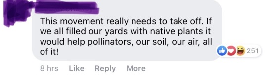 headspace-hotel:Mom sent me a facebook link to a PBS news hour post about how the anti-lawn movement is growing. The vast majority of the comments on it were stuff like this: Most people are on our side here, even the so-called “boomers.”