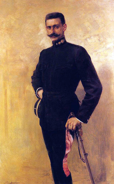 coraltigerpizza:Portrait of Pavlos Melas by Georgios Jakobides