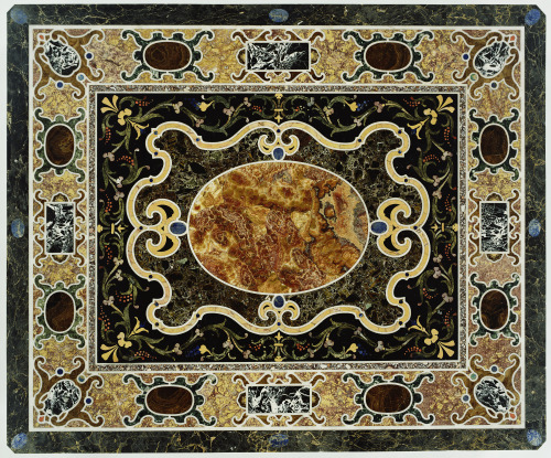 Pietre dure TabletopItaly, ca. 1580–1600 Pietre dure and marble commesso (mosaic) top including brec