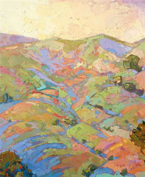 cerceos:  Erin Hanson - Hills in Quadtych, 2014