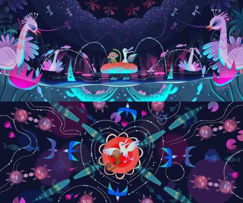 Early musical sequence #visdev I did for @vivomovie , streaming now on @netflix @sonyanimation #anim