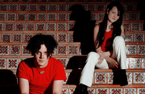 jack-white-daily: The White Stripes at the Roosevelt Hotel in Hollywood, Sunday, June 2, 2002.