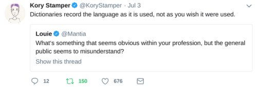 allthingslinguistic:Linguistics takes on the “What’s something that seems obvious within your profession, but the general public seems to misunderstand?” quote-tweet meme. 