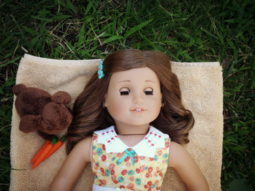 Took a Photo Shoot of me and my sisters Dolls yesterday!  This is Rebecca wearing one of Kit&rsquo;s