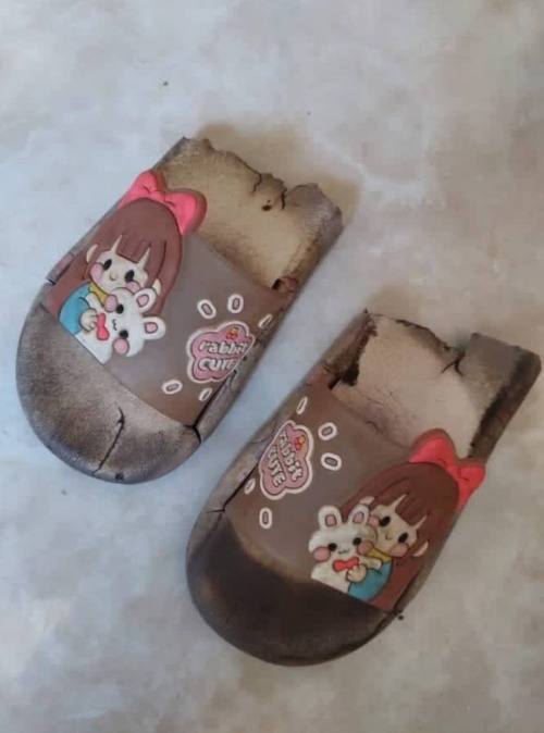 I CAN'T BUY HER NEW SLIPPERS