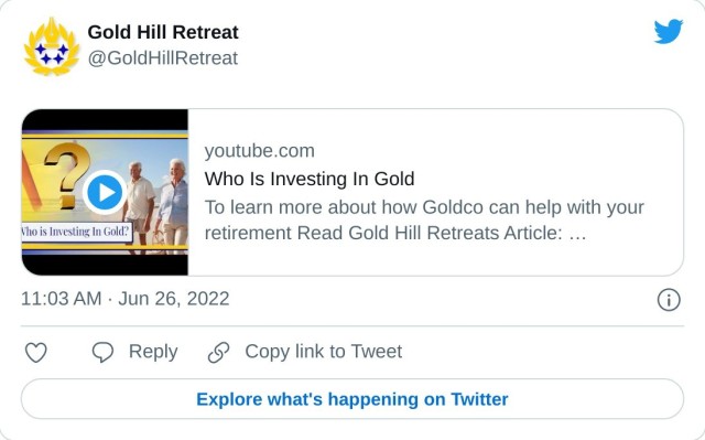 https://t.co/KPQu6rOlAE — Gold Hill Retreat (@GoldHillRetreat) June 26, 2022