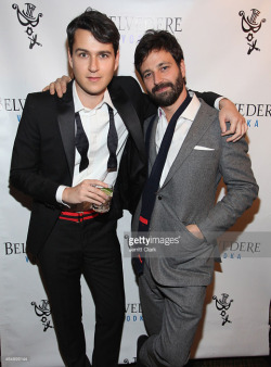 teamvampireweekend: Ezra Koenig and The Box owner Simon Hammerstein at The Box’s 8 Year Anniversary Party - 02/18/15, NYC