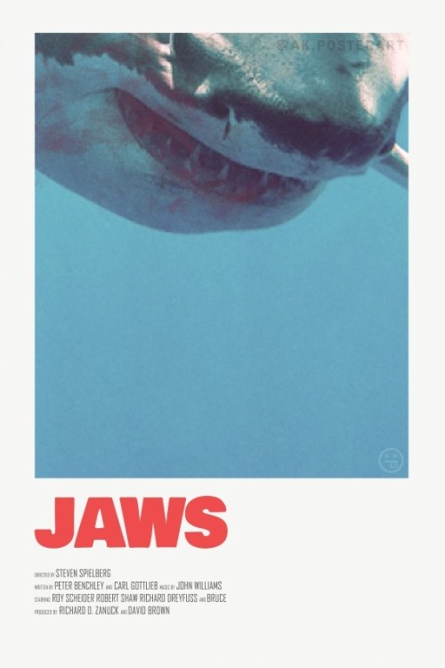 Jaws minimalist poster -  It&rsquo;s Jaws day! arguably the very first blockbuster was rele