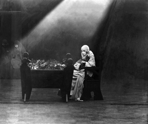 Iconic Lillian Gish as The Eternal Motherhood in Intolerance (1916) by D. W. Griffith