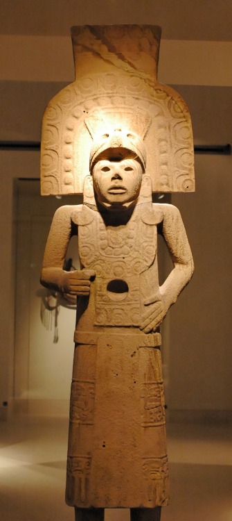 Huastec statue. Stone, Tampico region (México). Courtesy &amp; currently located at the Louvre, Fran