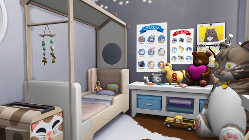  TWO DADS WITH TWINS ‍‍‍ 2 bedrooms - 2-3 sims1 bathroom§63,370 (will be less when placed due to the