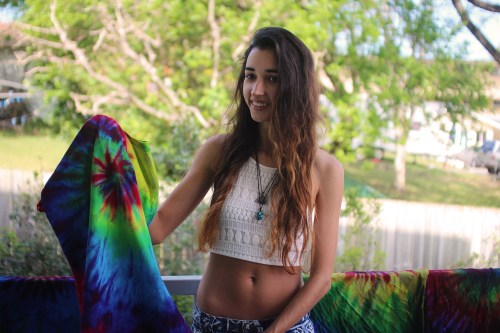 brianneworth:  Makin’ them tie dye tees