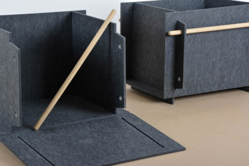 co-olstuff: German students design flexible furniture collection using felt composite
