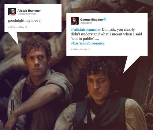 ms-digne: Barricade Bromance: Tweets from the Barricade — Part 22 These tweets are from when t