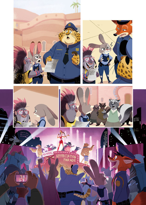 Zootopia Graphic Novel was finally released! I did interior art of the six short comics in this book