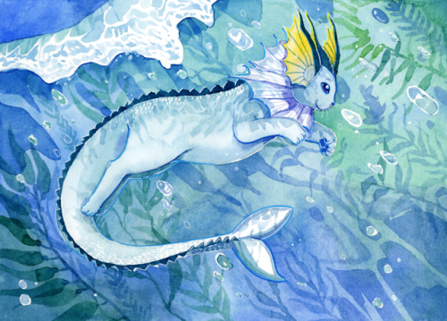 The Vaporeon can become almost invisible in the water by vibrating its scales - it can also predict 