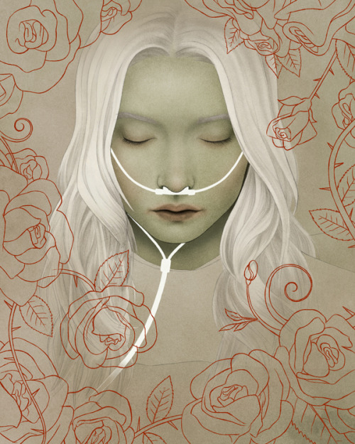 eatsleepdraw:  SLEEPING BEAUTYGraphite and Digital