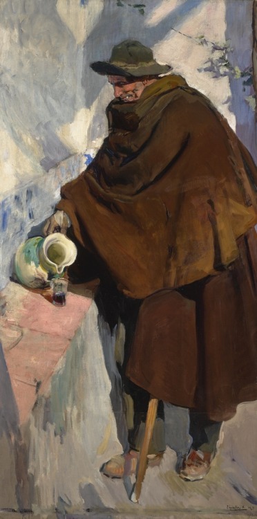 JOAQUIN SOROLLA Y BASTIDAThe Old Man Of CastilleOil on Canvas209 by 105 cm