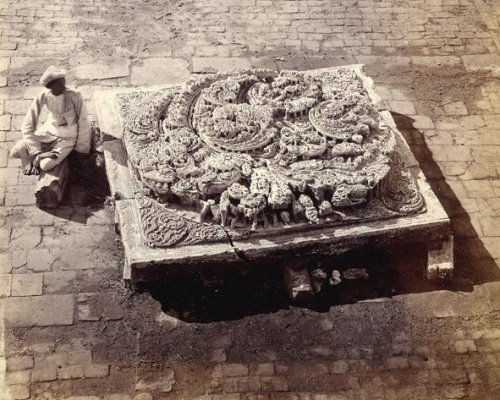 Huge Carved Kalpavriksha Inside the Jain Temple of Khambat, GujaratAgamshastra @Truejainology wrot