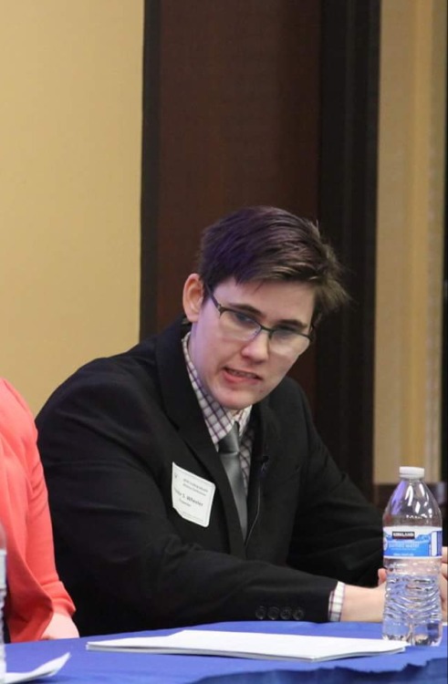 Some pictures of me at the undergrad history conference last month. I was on two panels, one on inte