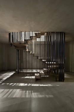 cubebreaker:  This private home’s staircase design by storage associati changes its appearance based on your perspective.
