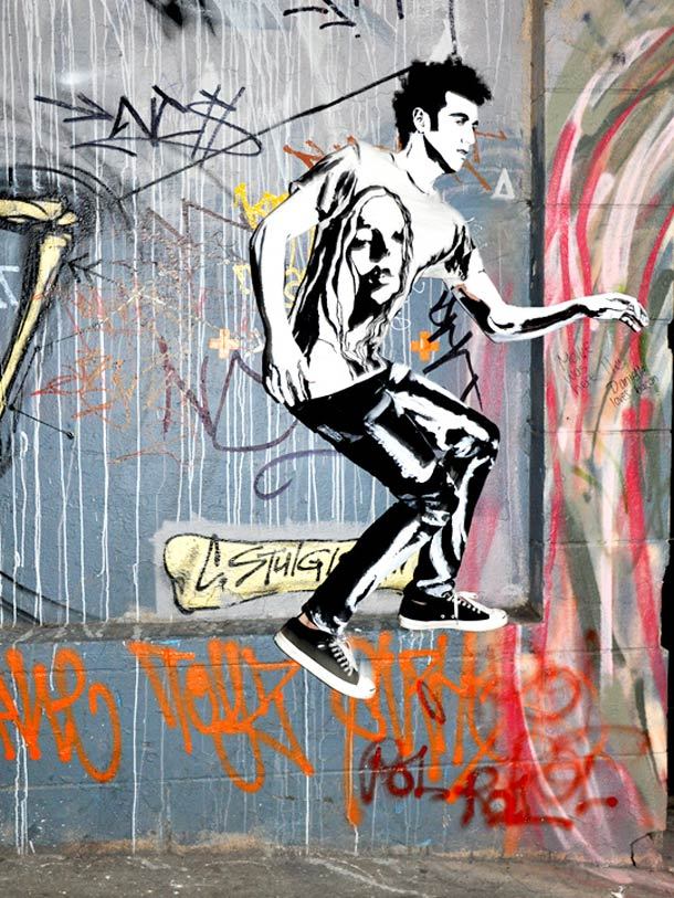 artmonia:  Living Street Art by  Alexa Meade Alexa Meade paints on the surfaces