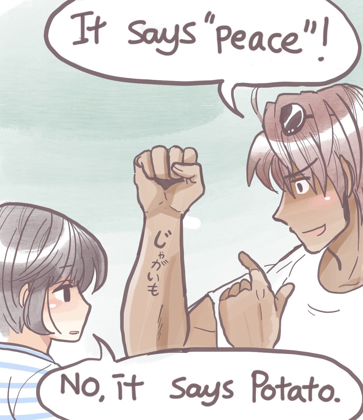 haekoo8:  Japan→Me2p America → classmate The tattoo artists are very artistic