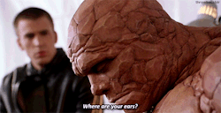 boomeruption:  stevesnbucky:  throwbackblr: Fantastic Four (2005)  the fucking raw emotion acted into this    I don’t recall Korg meeting Steve Rogers in Infinity War 