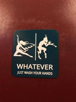 mynxdragoness: itsallprimal:   thisll-work:  sixpenceee: 100% here for this bathroom sign I love this.  OH I SOO NEED THIS FOR ONE OF MY BATHROOMS!!! ~Primal   Yesss 