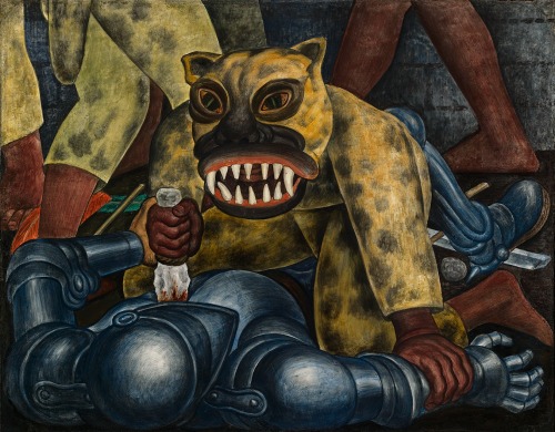 magictransistor:  Diego Rivera, Indian Warrior (Portable mural panel), 1931.