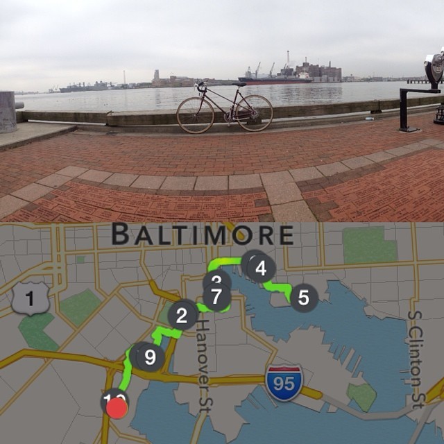 10 mile #bike ride from #Westport to #FellsPoint and back through #Baltimore #GirlsBike #FatKidProblems