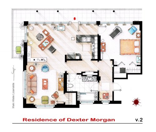 thatsthat24: meddmadraev: tastefullyoffensive: Floor Plans of Famous TV Apartments [nikneuk] And now