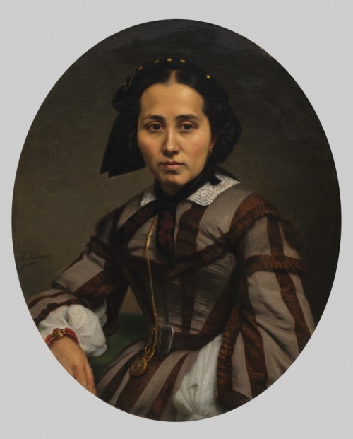 Portrait of a Lady, Johann Heinrich Neumann , 1874, Cleveland Museum of Art: Modern European Paintin