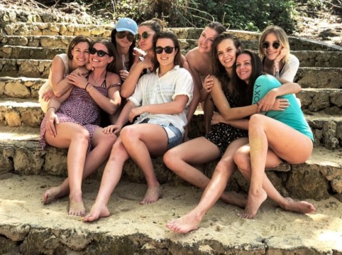Josephine with friends via Instagram story.