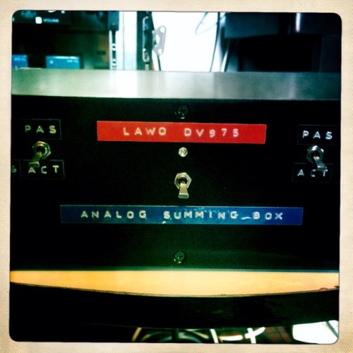 Custom double vintage Lawo DV975 summer working good!!! New configuration with new 96 bantam patchbay is almost finished. So this is real analog mixing now - more and more sound movement and 3D here :)