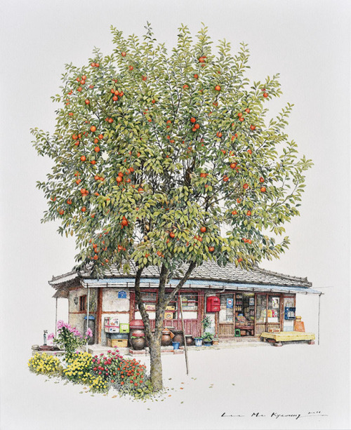 dwnsy: Artist Me Kyeoung Lee Spends 20 Years Sketching South Korea’s Little Convenience Stores