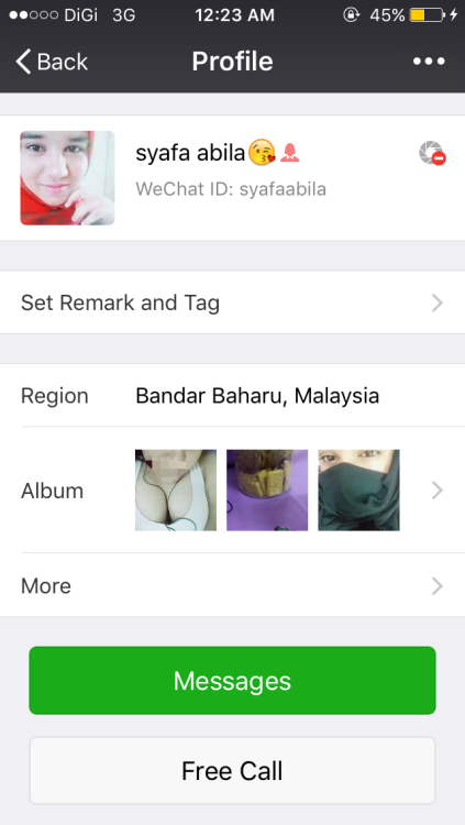 awek tudung sangap