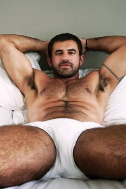 Facesit60:  Realmenstink:  I Bet This Hairy Stud Has Some Aromatic Pits !!!  Bet