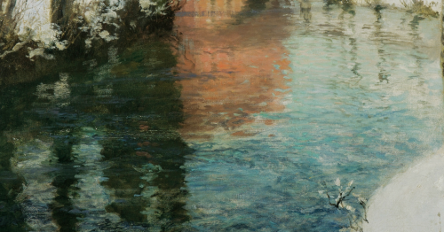 Reflection details in Frits Thaulow‘s paintings