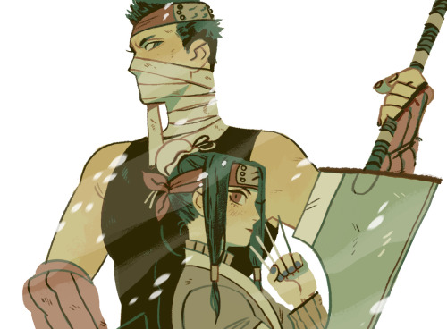 saishoguu:Zabuza and Haku for my man JB !