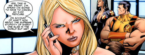 comicbook-geekgirl:  Badass Females ↣ Marvel              ↳  Emma Frost (9/10)