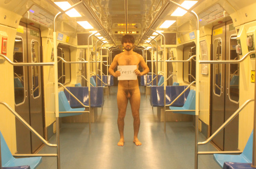 floridaexhib321: nakedregularguys:  Riding the Metro  Florida Exhibitionist