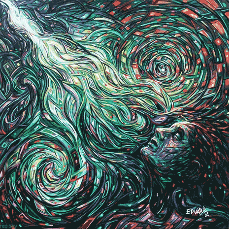 rexisky:    Mental Image (50 x 50cm, Acrylic on Canvas) by Eduardo Rodriguez Calzado |