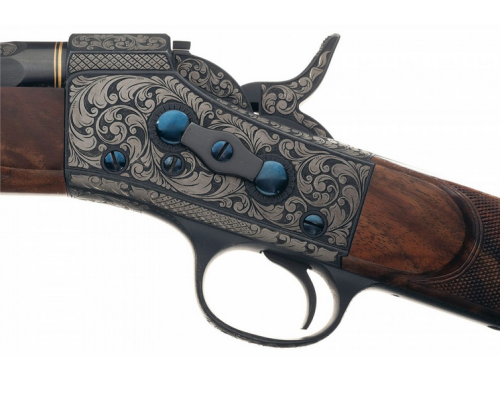 Custom Remington Model 1872 Rolling Block engraved by Master Engraver Robert Auth.