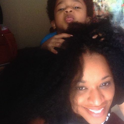 He&rsquo;s always in my #hair #literally #hesalwaysinmyhair #Zeedo #mommytime