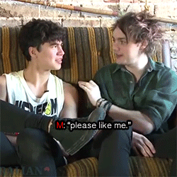 dimpleluke:  &ldquo;It’s so weird to think girls actually like us… like like