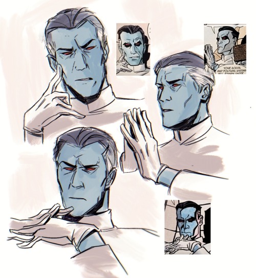 sinnuous:Redraw of thrawn from the last command comic