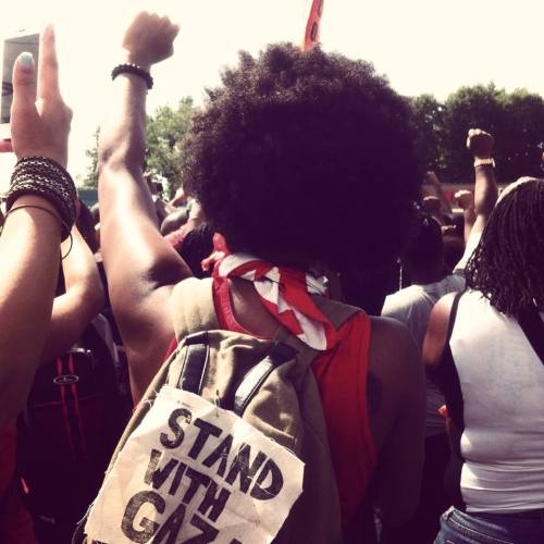 unapproachableblackchicks:  gradientlair:  naturalhairhow101:  She is Revolutionary naturalhairhow101  Powerful.  Reblog this homie, Ferguson October, women, activism, women of color, leadership, black women, justice, black lives matter 