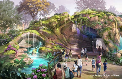 disney-universes:Day and Night concept pieces for the entrance of the Tokyo DisneySea expansion whic